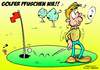 Cartoon: Irgendwo am Wochenende (small) by cwtoons tagged golf sport pfusch betrug