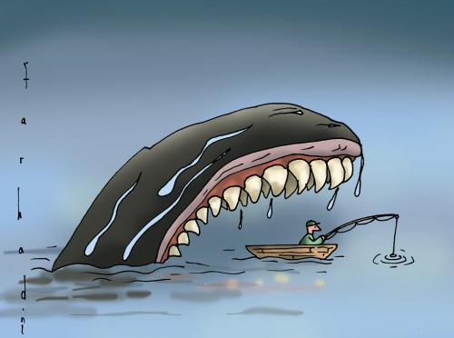 Cartoon: Fishing (medium) by