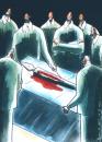 Cartoon: Autopsy (small) by Farhad Foroutanian tagged pen