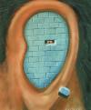 Cartoon: Scream (small) by Farhad Foroutanian tagged wall