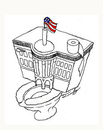 Cartoon: White House (small) by Fredy tagged white,house