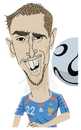 Cartoon: Franck Ribeiry (small) by Zach tagged soccer,worldcup,2010,sports,france