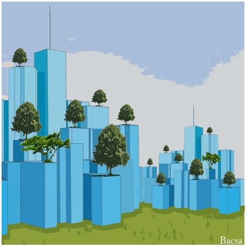 Cartoon: City (medium) by bacsa tagged city