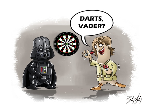 Cartoon: darts (medium) by bacsa tagged darts