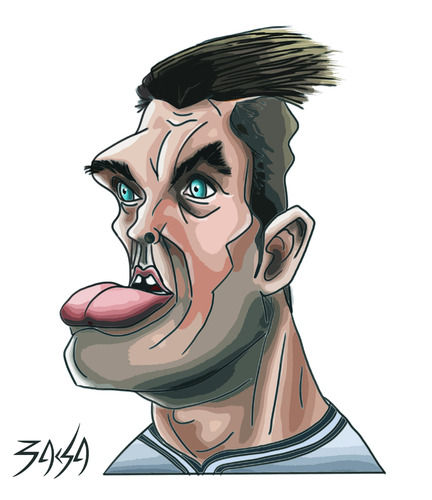 Cartoon: Gareth Bale (medium) by bacsa tagged bale