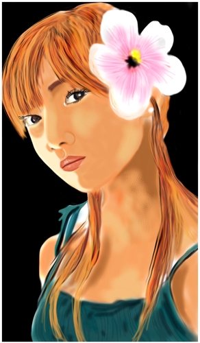 Cartoon: Girl (medium) by bacsa tagged girl