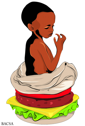 Cartoon: HUNGRY (medium) by bacsa tagged hungry