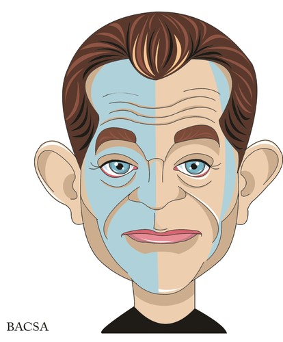 Cartoon: Mel Gibson (medium) by bacsa tagged gibson