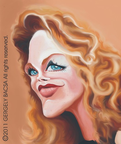 Cartoon: Michelle Pfeiffer (medium) by bacsa tagged michelle,pfeiffer