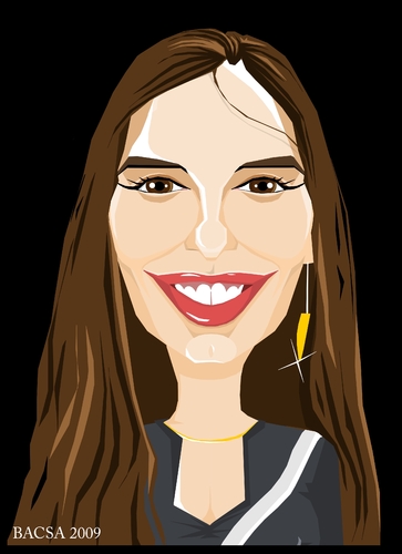 Cartoon: Nicoleta Ionescu (medium) by bacsa tagged nicoleta,ionescu