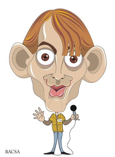 Cartoon: Norbert L Kiraly (medium) by bacsa tagged norbert,kiraly