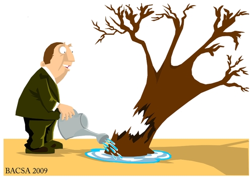 Cartoon: Optimistic (medium) by bacsa tagged optimistic