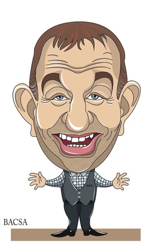Cartoon: Sandor Fabry (medium) by bacsa tagged fabry