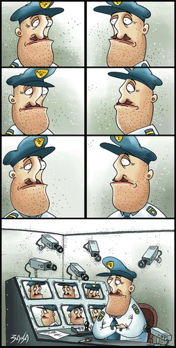 Cartoon: Security (medium) by bacsa tagged security