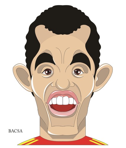 Cartoon: Sergio Busquets (medium) by bacsa tagged busquets