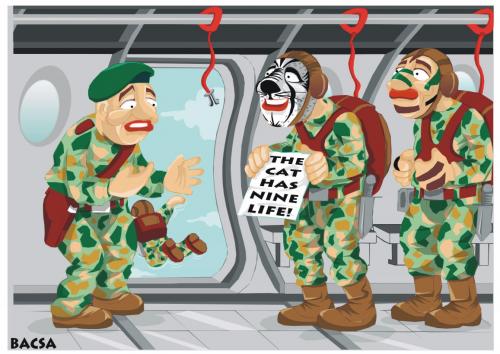 Cartoon: superstition (medium) by bacsa tagged bacsa,