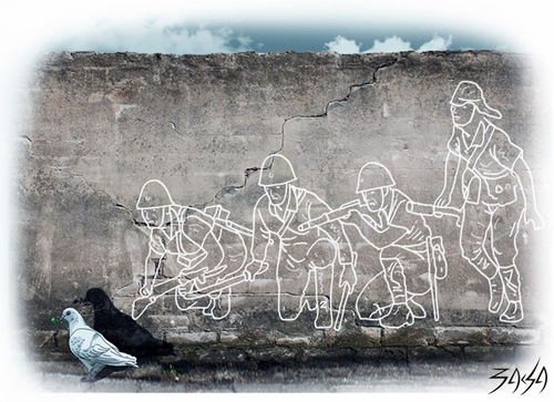 Cartoon: Wall (medium) by bacsa tagged wall