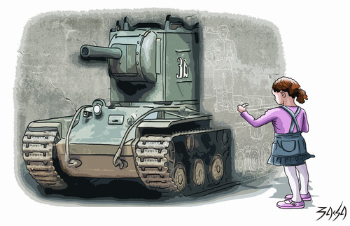 Cartoon: War (medium) by bacsa tagged war