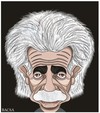 Cartoon: Albert Einstein (small) by bacsa tagged einstein