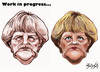 Cartoon: Angela Merkel (small) by bacsa tagged merkel