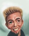 Cartoon: David Bowie (small) by bacsa tagged bowie