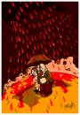 Cartoon: Gaza dark cloud (small) by bacsa tagged gaza dark cloud