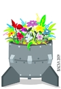 Cartoon: NO WAR (small) by bacsa tagged no,war