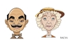 Cartoon: Poirot and Marple (small) by bacsa tagged poirot,and,marple