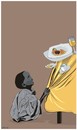 Cartoon: POOR (small) by bacsa tagged poor