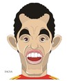 Cartoon: Sergio Busquets (small) by bacsa tagged busquets