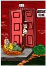 Cartoon: the little orphan (small) by bacsa tagged the,little,orphan