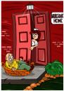 Cartoon: the little orphan (small) by bacsa tagged the,little,orphan