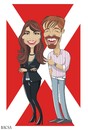 Cartoon: The X factor presenters (small) by bacsa tagged ordog,nora,sebestyen,balazs