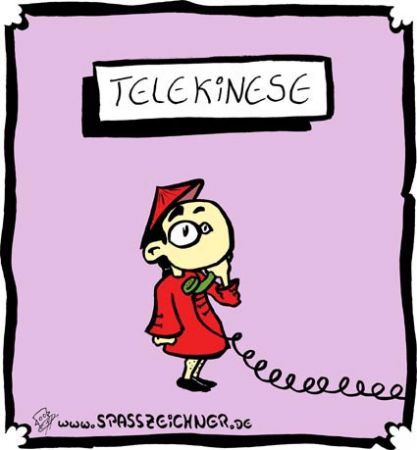 Cartoon: Telekinese (medium) by Clemens tagged telefon,chinese,telekinese