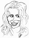 Cartoon: Claudia Schiffer (small) by Clemens tagged claudia,schiffer,model,karikatur