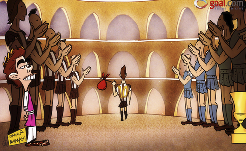 Cartoon: Arrivederci Del Piero (medium) by omomani tagged andrea,agnelli,coppa,italia,del,piero,juventus,napoli