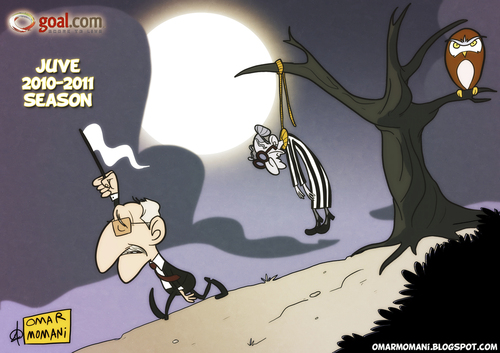 Cartoon: Del Neri the surrenderer (medium) by omomani tagged italy,serie,juventus,neri,del