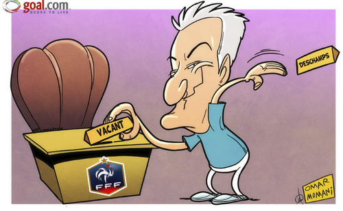 Cartoon: Deschamps escapes (medium) by omomani tagged didier,deschamps,france