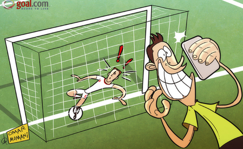 Cartoon: Hapless fifth official (medium) by omomani tagged england,euro,2012,john,terry,ukraine