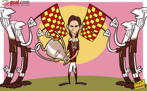 Cartoon: Inzaghi (medium) by omomani tagged ac,milan,filippo,inzaghi