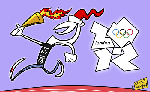 Cartoon: Jimmy Jump at the Olympics (medium) by omomani tagged jimmy,jump,london,2012,olympic
