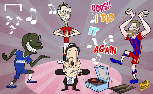 Cartoon: Madrid midfield overhaul continu (medium) by omomani tagged bayern,munich,chelsea,claude,makelele,di,maria,manchester,united,perez,real,madrid,xabi,alonso