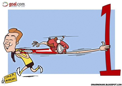 Cartoon: Oh! Dortmund (medium) by omomani tagged bayren,munich,bundesliga,dortmund,france,germany,gotze,ribery