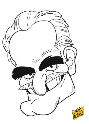 Cartoon: Omar Sharif (medium) by omomani tagged omar,sharif,egypt