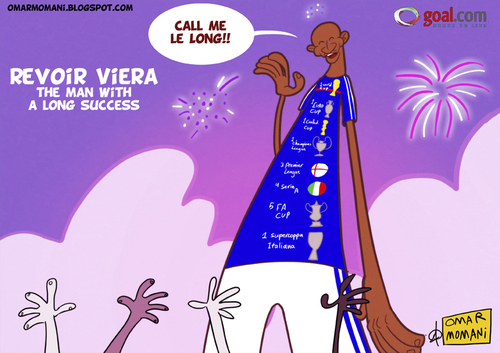 Cartoon: revoir Viera (medium) by omomani tagged viera,france,manchester,city,soccer,football,arsenal,juventus,inter,milan,serie,premier,league,cartoon