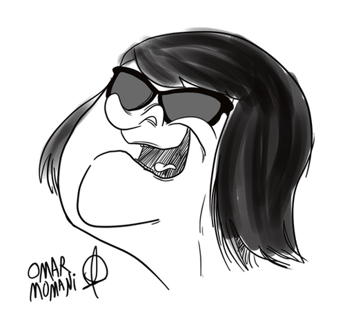Cartoon: Roy Orbison (medium) by omomani tagged roy,orbison