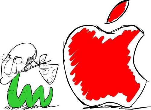 Cartoon: Steve Jobs (medium) by omomani tagged steve,jobs,apple