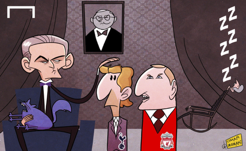 Cartoon: The Special Don Mourinho (medium) by omomani tagged brendan,rodgers,ferguson,mourinho,premier,league,villas,boas,wenger