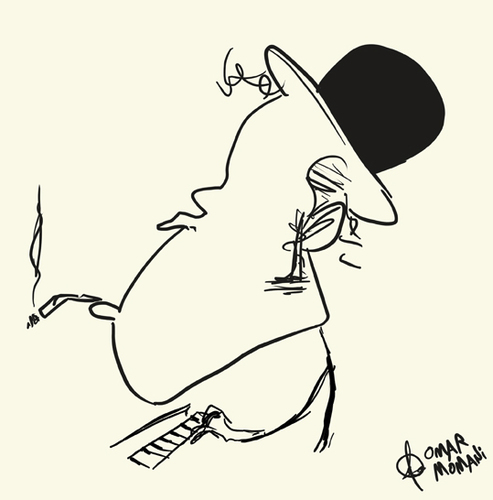 Tom Waits By omomani | Famous People Cartoon | TOONPOOL