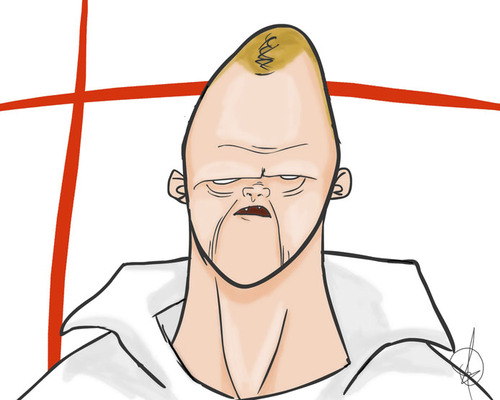 Cartoon: Wayne Rooney (medium) by omomani tagged wayene,rooney,england,football,caricature